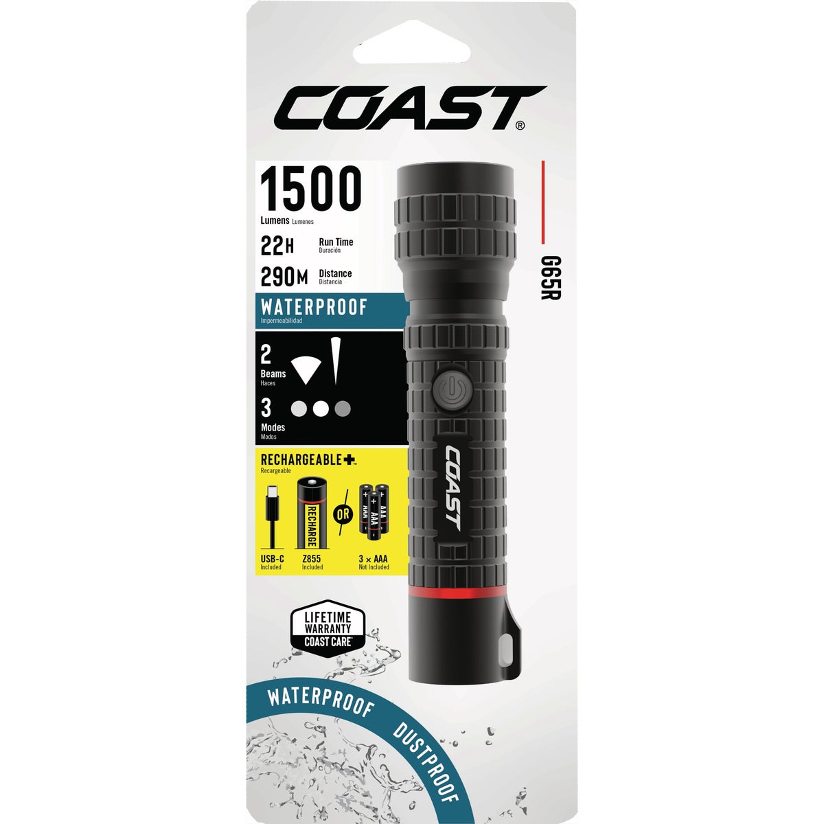 Coast G65R 1500 Lm. Flashlight Image 2