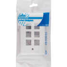 Leviton Quickport 6-Port White Flush Mount Wall Plate Image 2