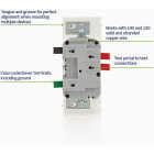Leviton Decora Lever Edge Incandescent White Rocker Slide Dimmer Switch Image 5