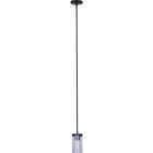 Canarm Britton Black Pendant Light Fixture, Clear Glass Image 3