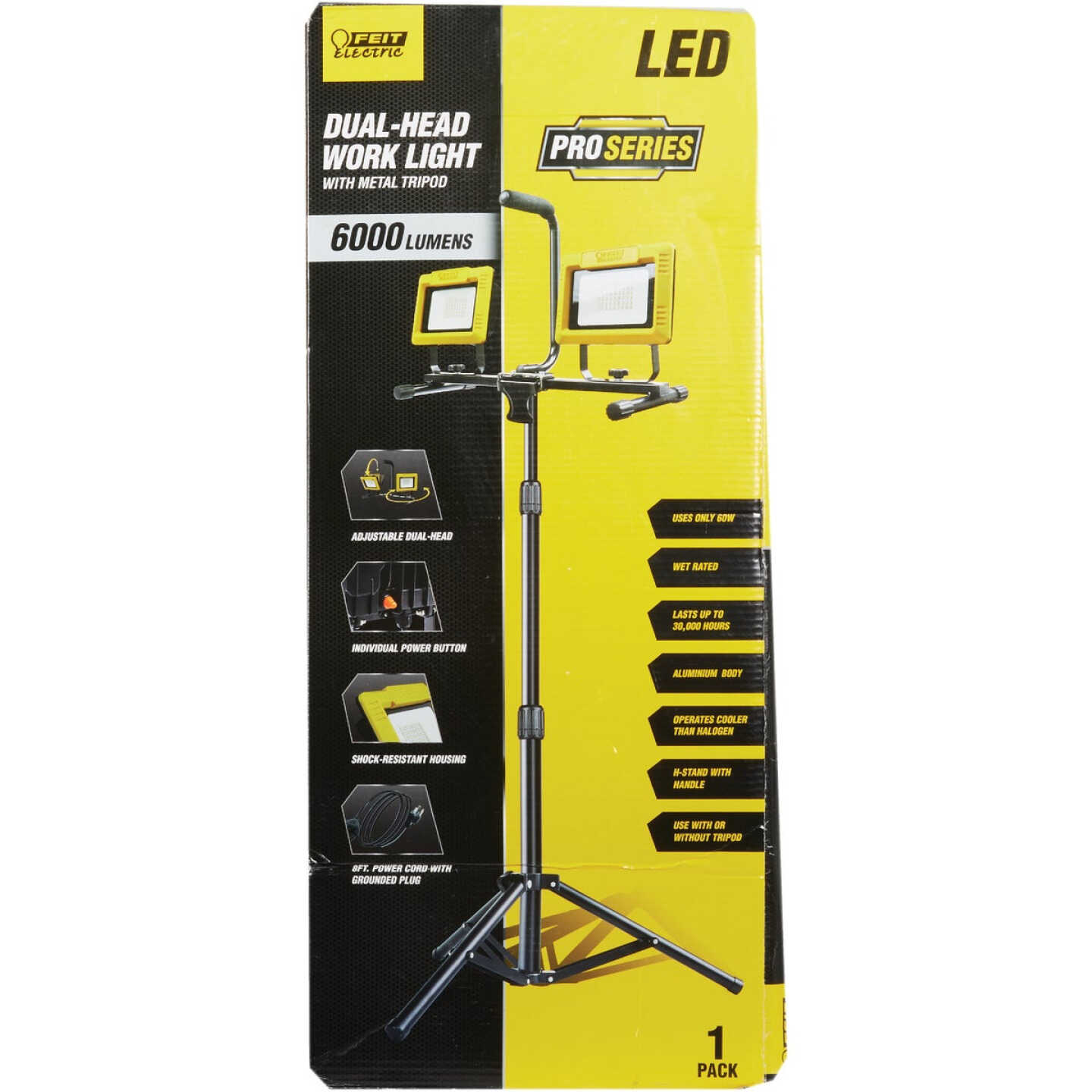 Feit Electric 6000 Lm. LED Tripod Stand-Up Work Light Image 3