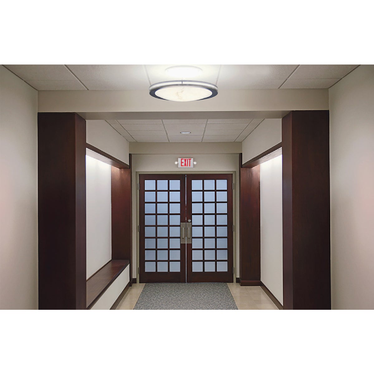 Sure-Lites LED Red Lettering Polycarbonate LED Emergency Light & Exit Sign Image 4