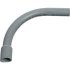 Carlon 2-1/2 In. Schedule 40 90 Deg Standard Radius Belled End PVC Elbow Image 1