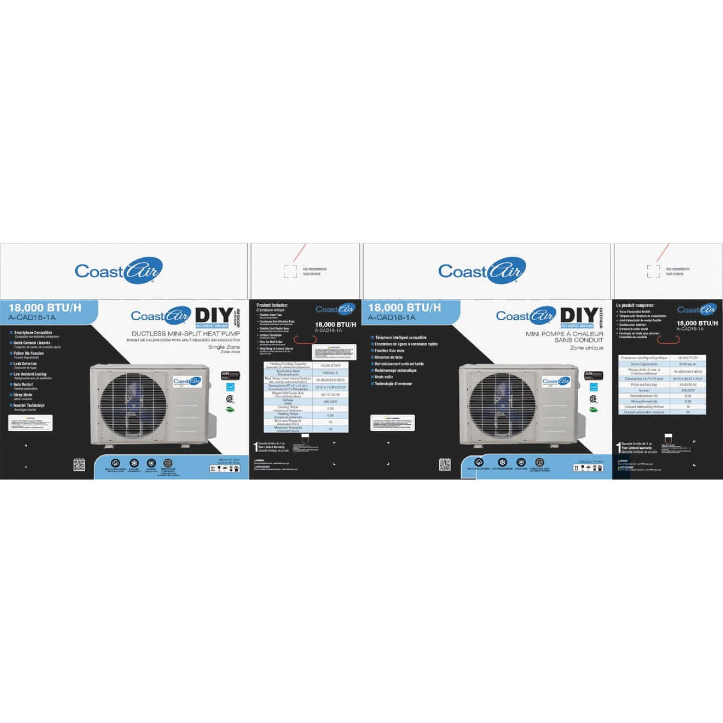 Coast Air 18,000 BTU 800 Sq. Ft. Mini-Split Room Air Conditioner & Heat Pump Image 2