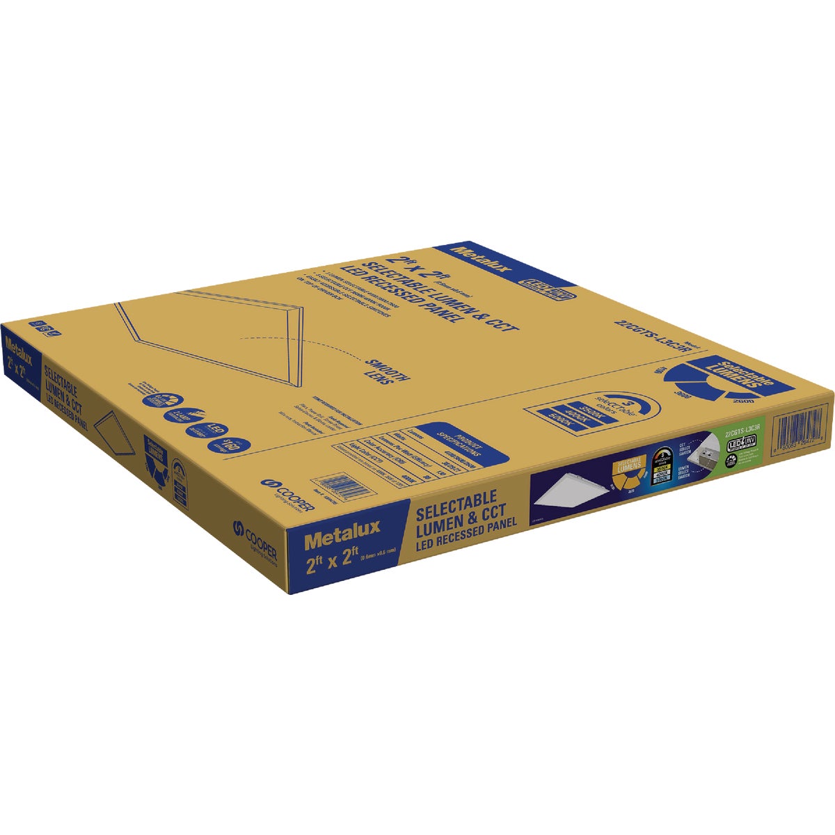 Metalux 2 Ft. x 2 Ft. Selectable CCT & Lumens Integrated LED Panel Light Image 7