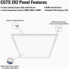 Metalux 2 Ft. x 2 Ft. Selectable CCT & Lumens Integrated LED Panel Light Image 4
