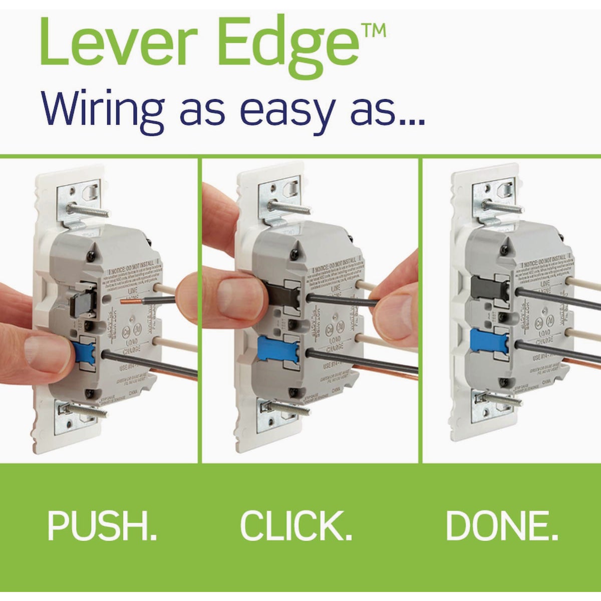 Leviton Lever Edge Self-Test 15A Tamper/Weather-Resistant GFCI Duplex Outlet Image 3