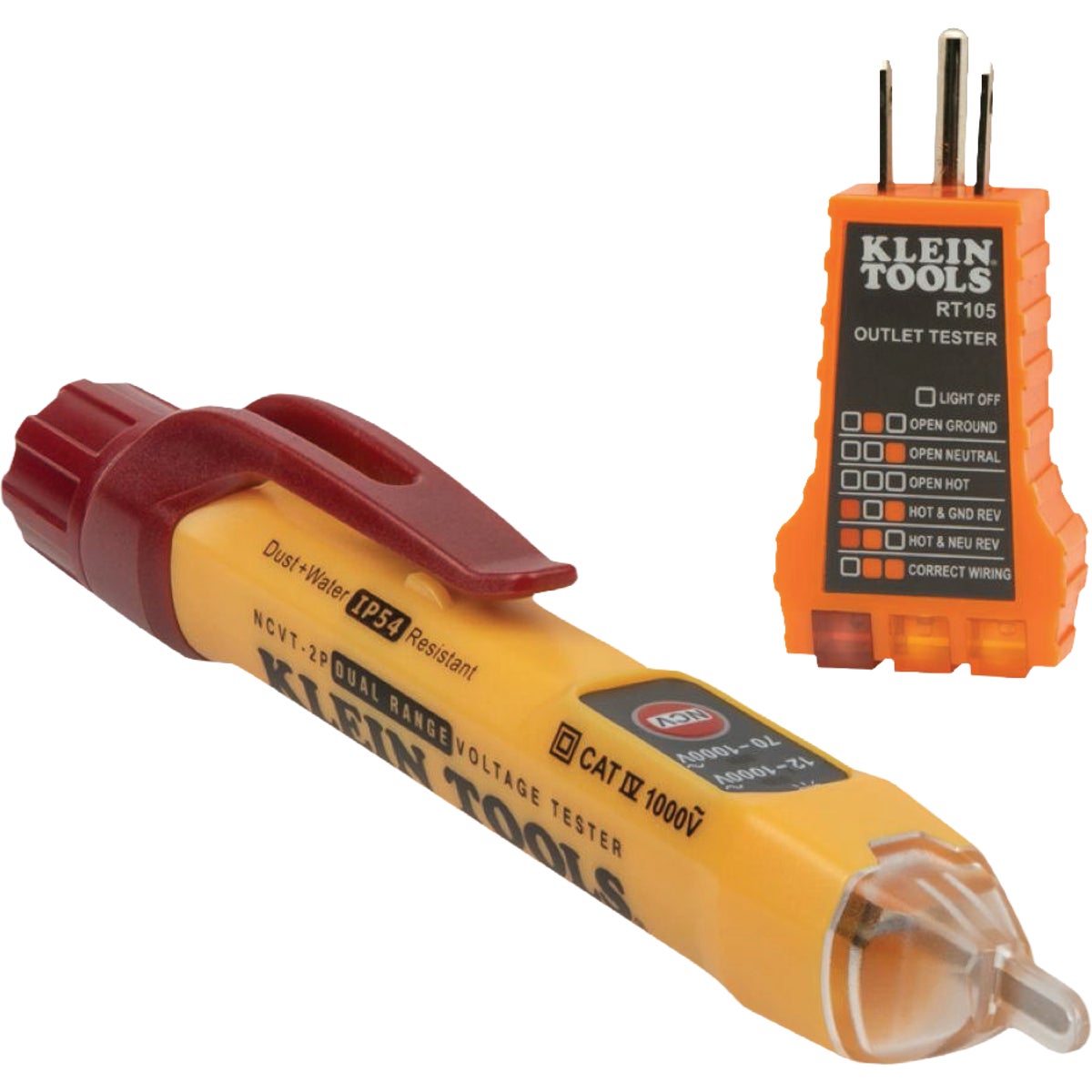 Klein Dual Range with Receptacle Tester Electrical Test Kit