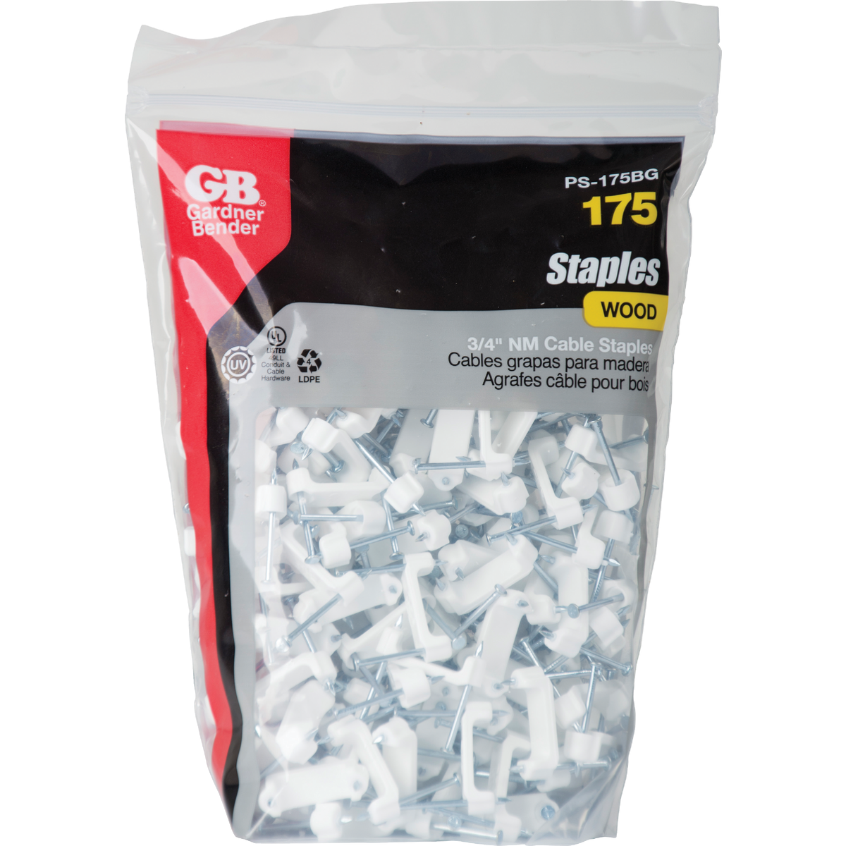 Gardner Bender 3/4 In. Polyethylene Cable Staple (175-Count) Image 2