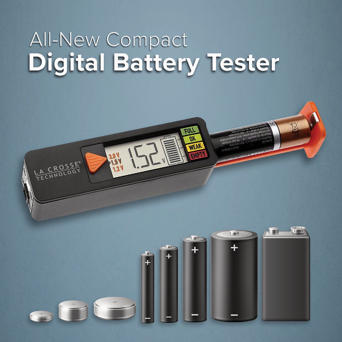 La Crosse Technology Digital Portal Battery Tester Image 3
