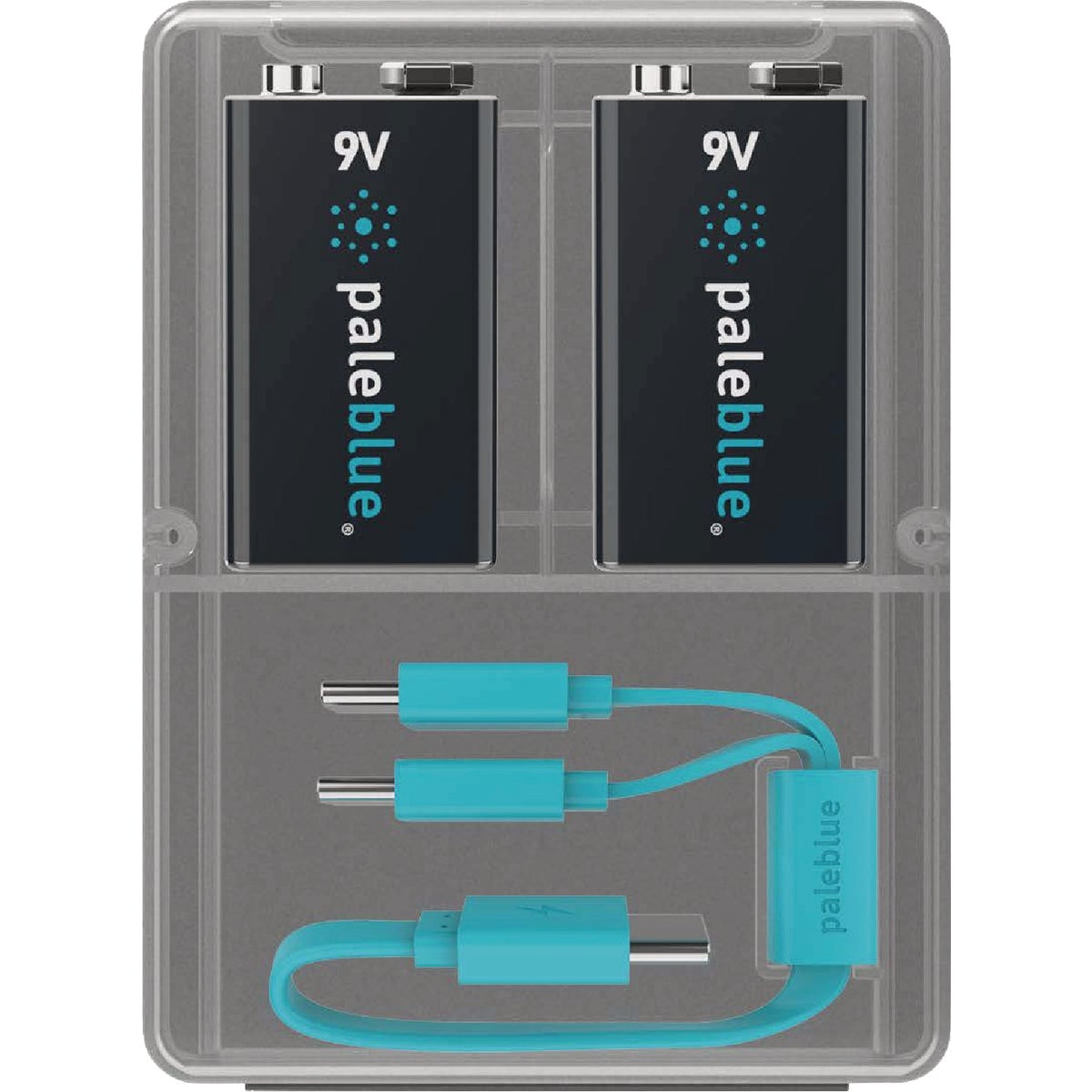Paleblue 9V Lithium-Ion Rechargeable Battery (2-Pack)