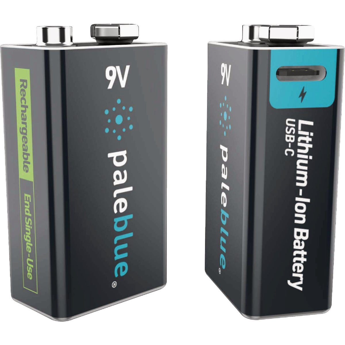 Paleblue 9V Lithium-Ion Rechargeable Battery (2-Pack) Image 3