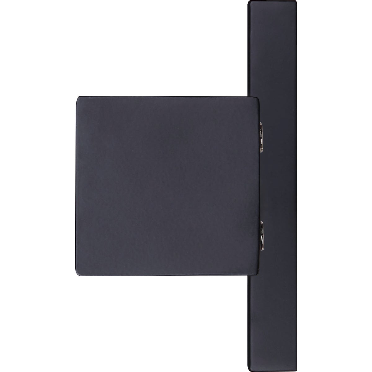 Canarm Jonah 24 In. Black LED Vanity Bath Light Fixture, Square Glossy Opal Glass Image 4