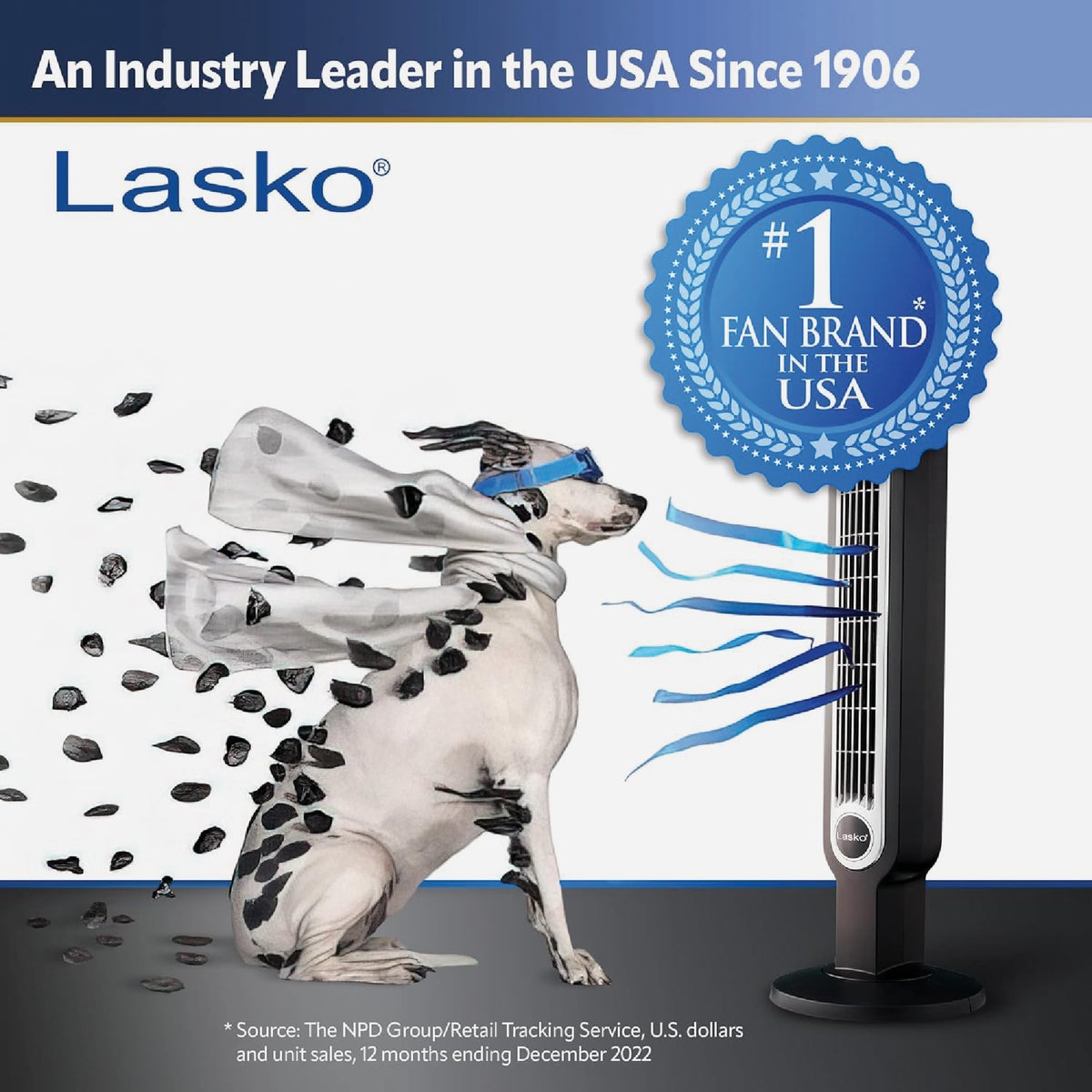 Lasko 36 In. Black Tower Fan Image 3