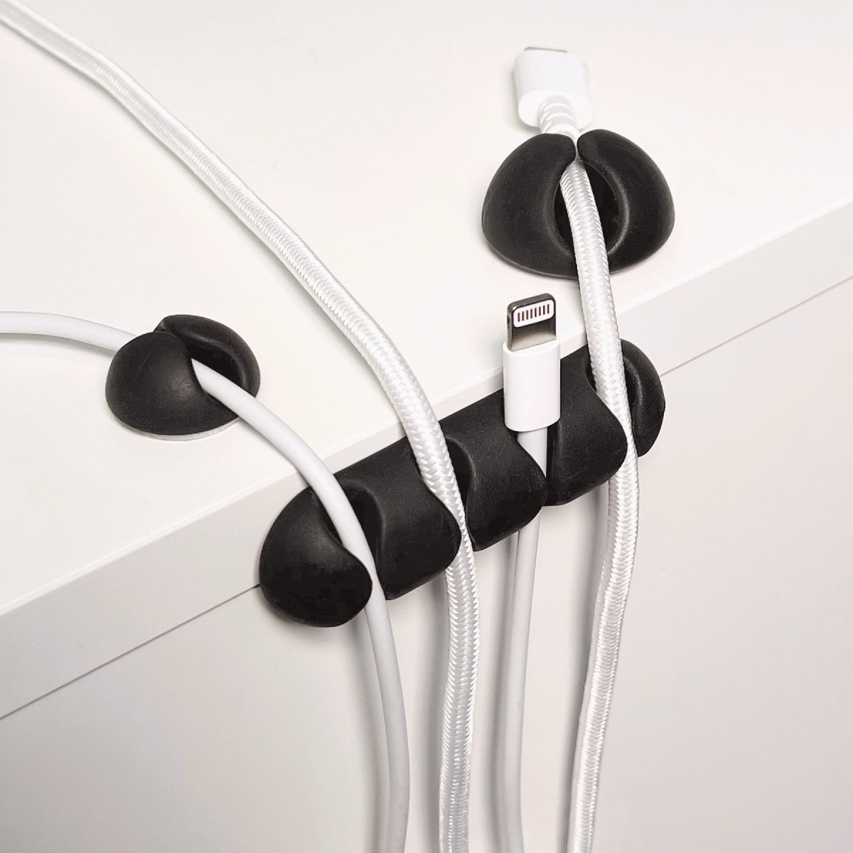Wrap-It Storage Single Black Cable Clip (14-Pack) Image 2