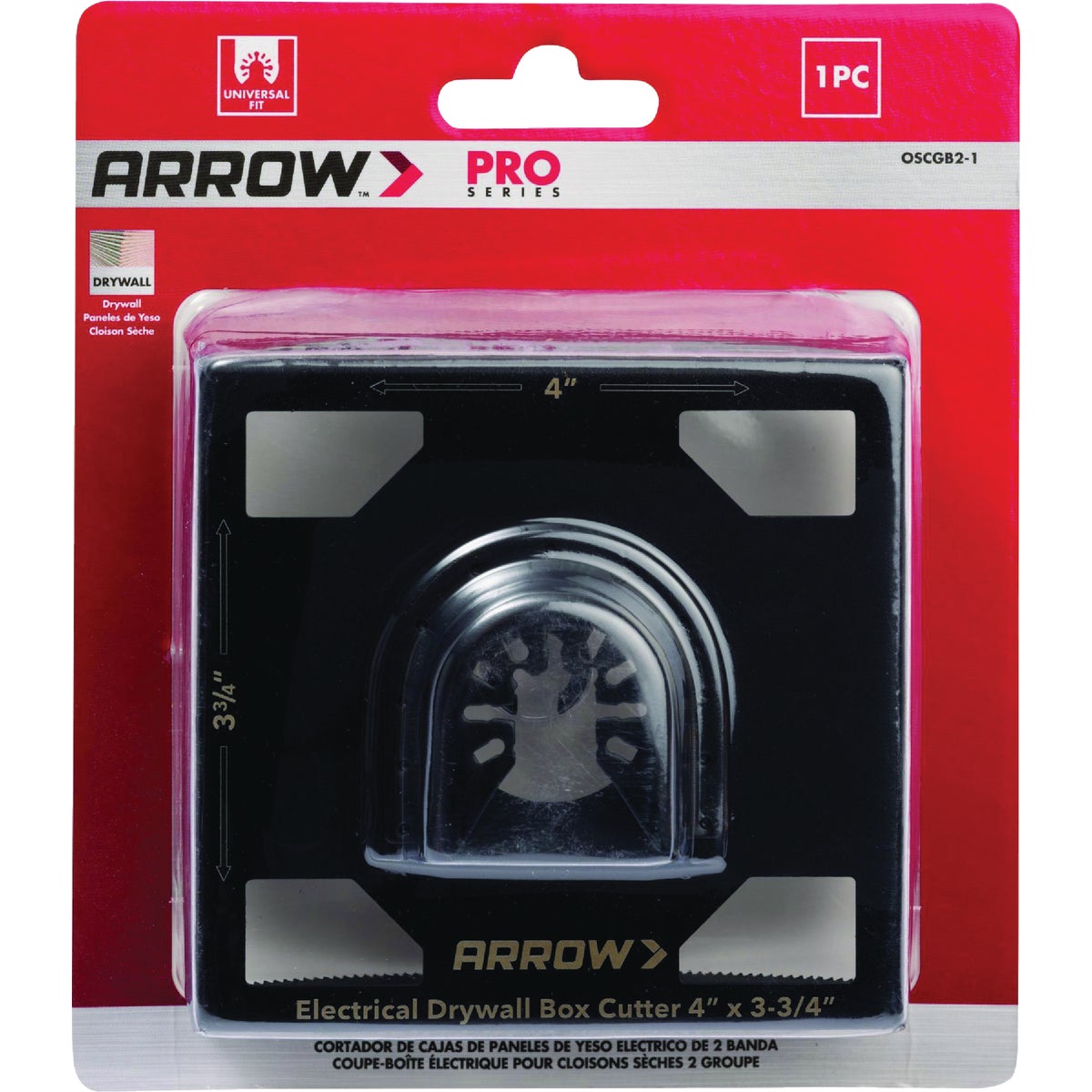 Arrow 4 In. x 3-3/4 In. Double Gang Box Cutter Image 7
