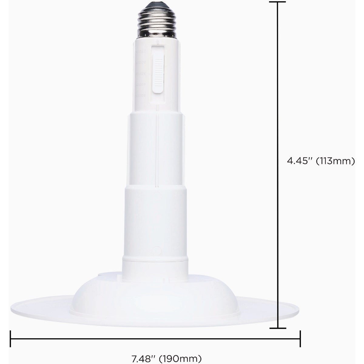 Satco 5 In./6 In. 800 Lm. 12W Retrofit White LED CCT-Selectable Recessed Light Kit (2-Pack) Image 3