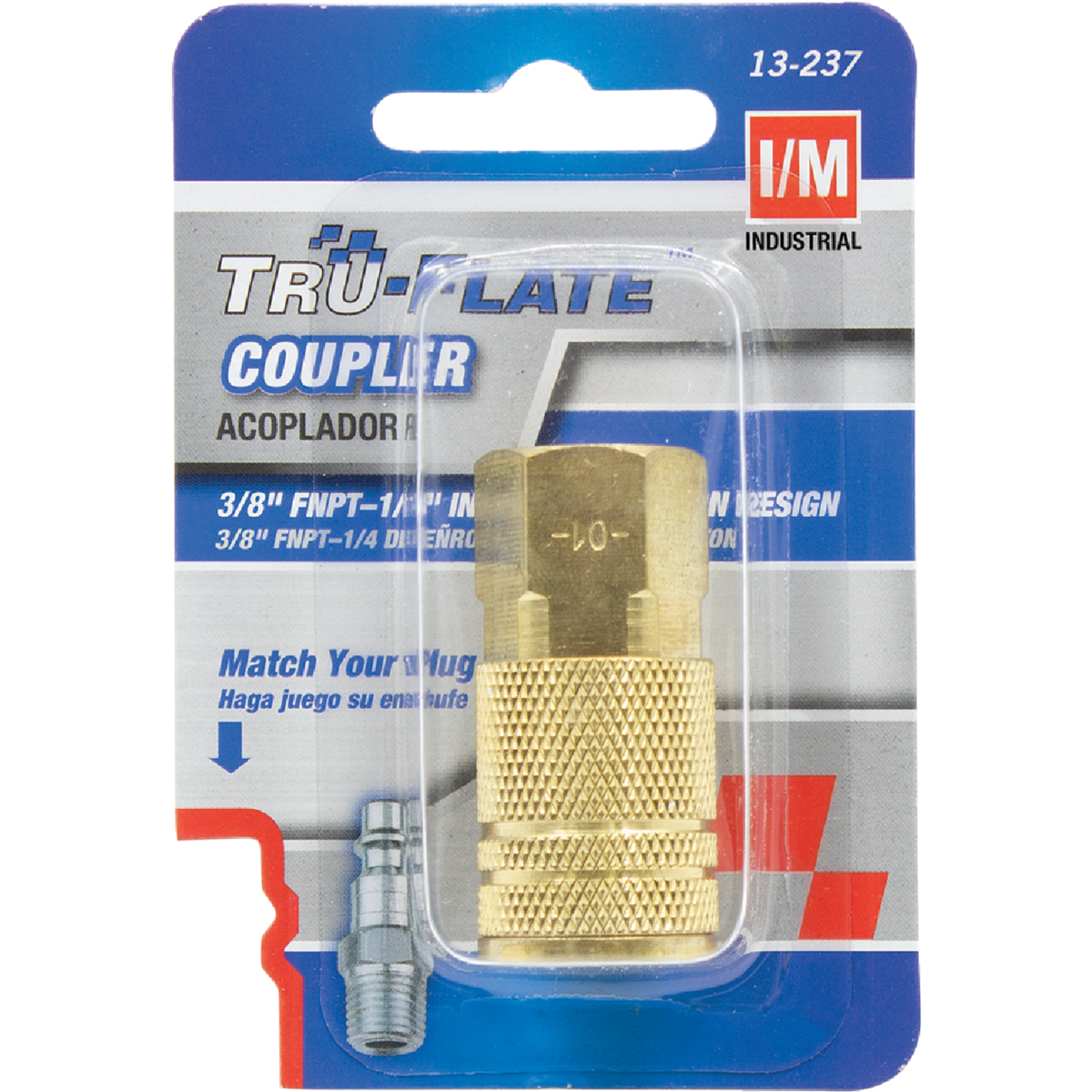 Tru-Flate Industrial/Milton Series Push-to-Connect 3/8 In. FNPT Coupler Image 1
