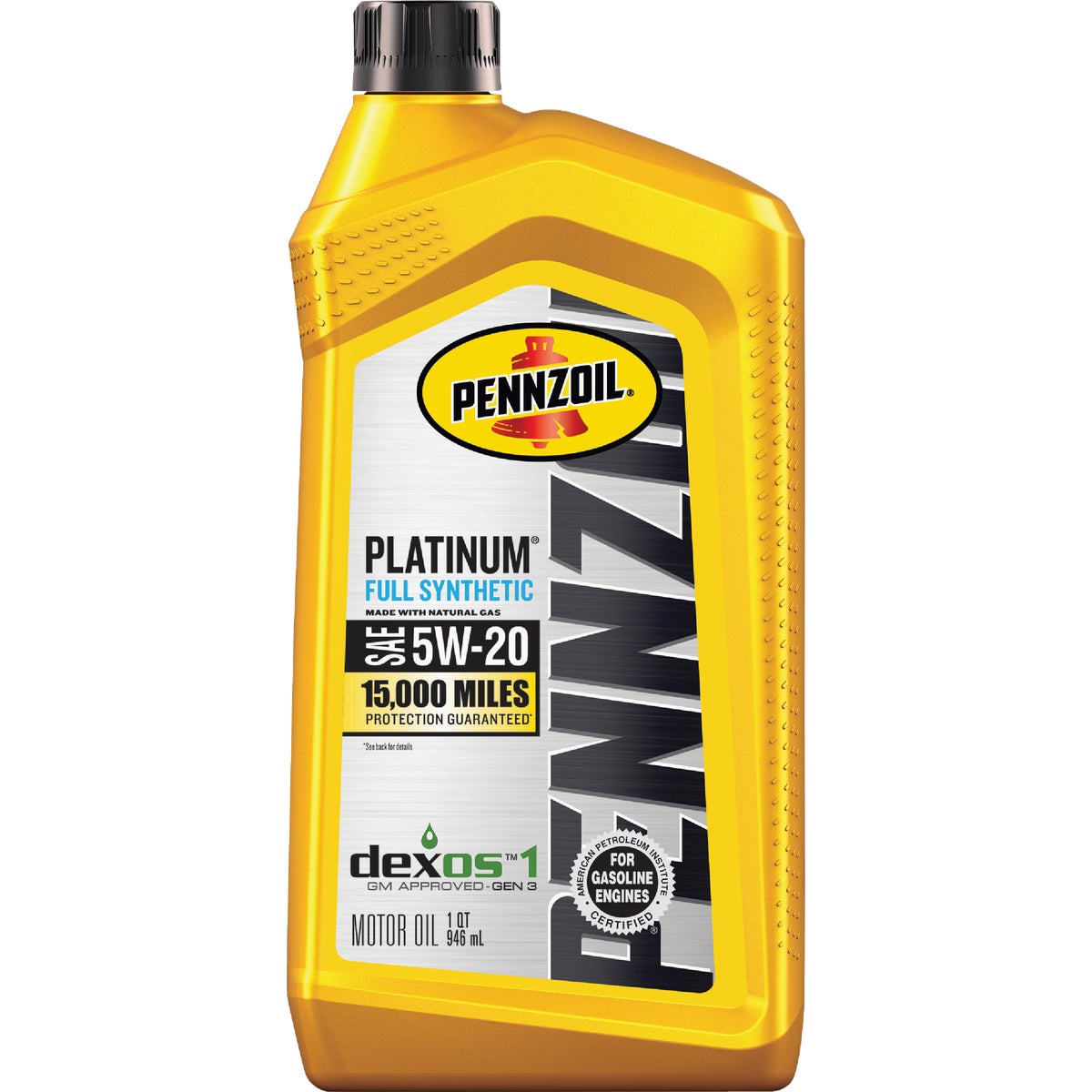Pennzoil Platinum Full Synthetic 5W-20 Motor Oil, 1 Qt.