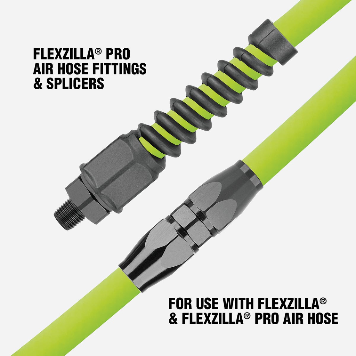 Flexzilla Pro 1/2 In. Barb 3/8 In. MNPT Reusable Air Hose End with Swivel Image 4