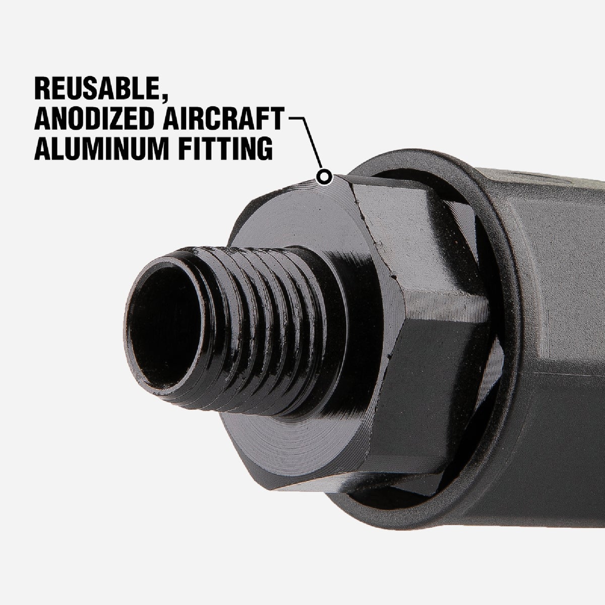 Flexzilla Pro 1/2 In. Barb 3/8 In. MNPT Reusable Air Hose End with Swivel Image 2