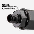 Flexzilla Pro 1/2 In. Barb 3/8 In. MNPT Reusable Air Hose End with Swivel Image 2