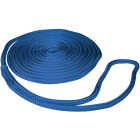 Seachoice 3/8 In. x 15 Ft. Blue Double Braid Nylon Dock Line Image 1