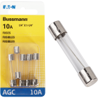 Bussmann 10A 250V AGC Glass Tube Automotive Fuse (5-Pack) Image 1