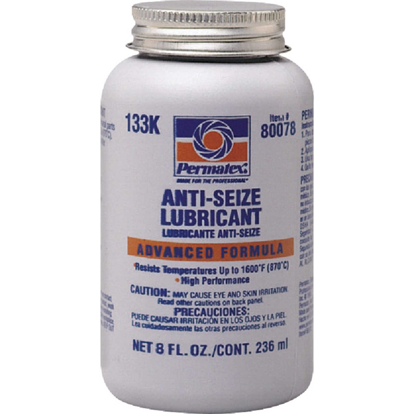 PERMATEX 8 Oz. Brush-Top Bottle Anti-Seize Lubricant Image 1