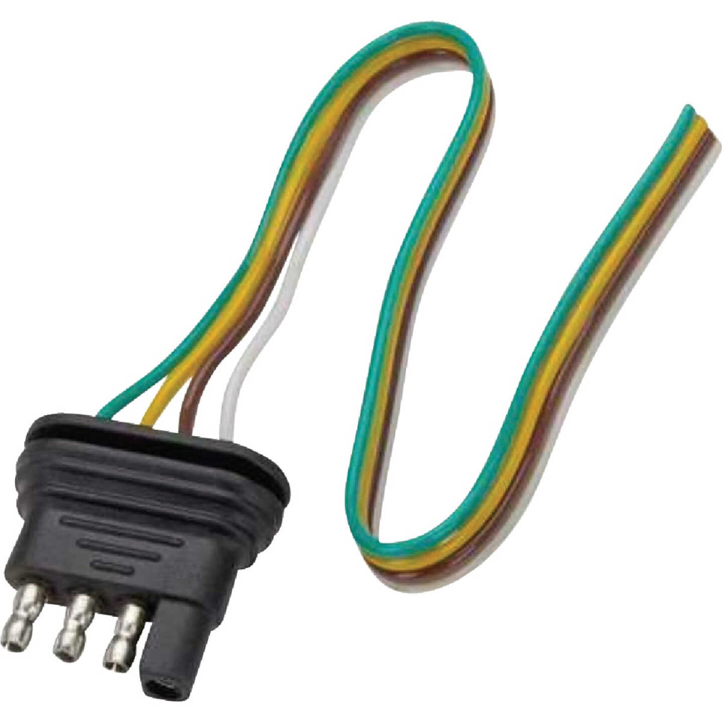 TowSmart 12 In. 18 Ga. 4-Way Flat Trailer Wiring Connector Image 1