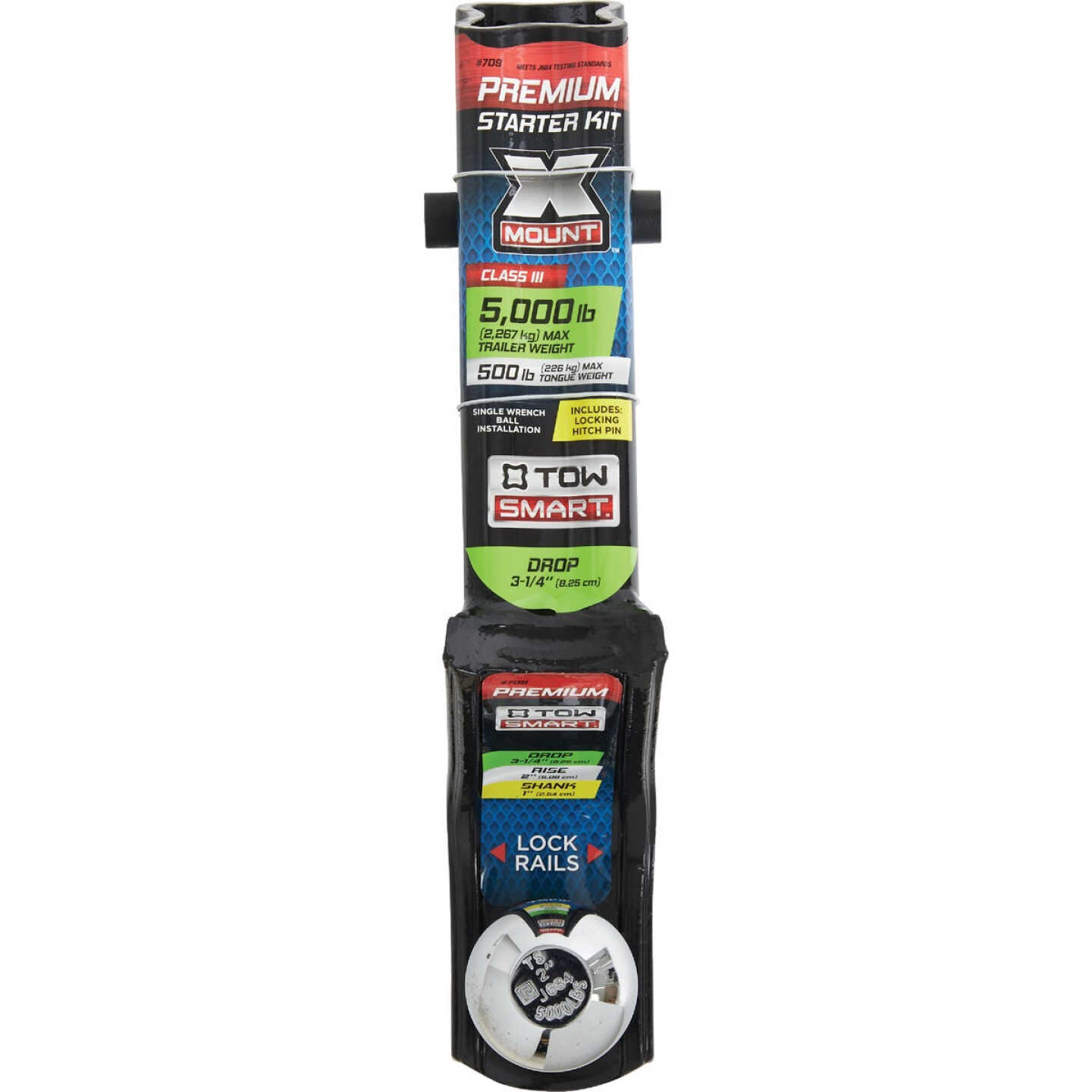TowSmart X-Mount Class III Security Starter Kit with 3-1/4 In. Drop, 5000 Lb. Capacity Image 2