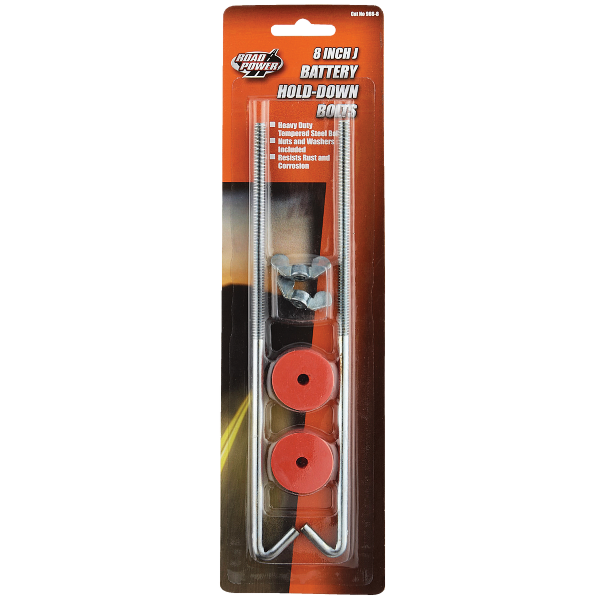  Road Power J Style Bolt 8 In. Battery Hold Down (2-Count) Image 2