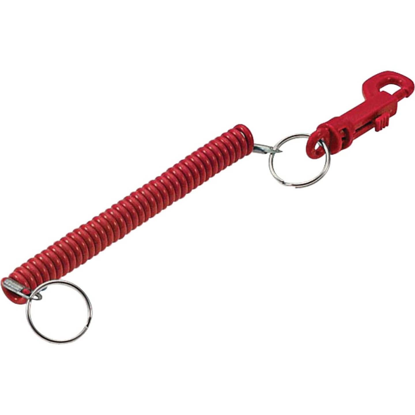 Lucky Line Tempered Steel 7/8 In. Designer Coil Key Chain Image 1