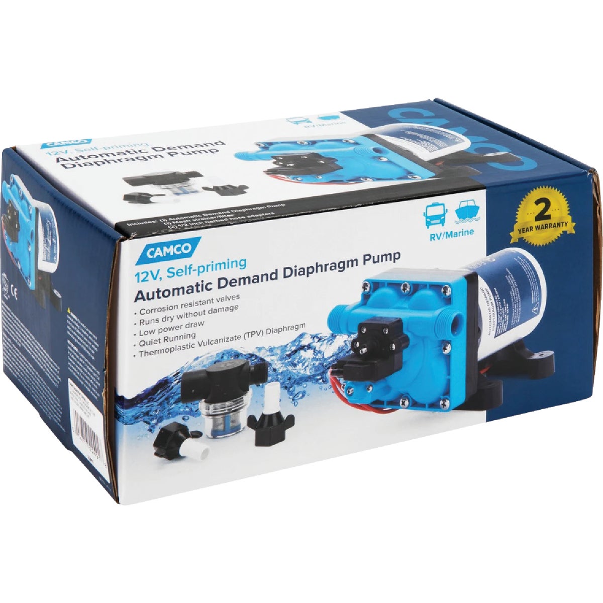 Camco 12V 3.0 GPM Variable Flow Fresh Water Pump Image 3