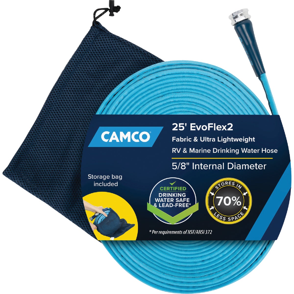 Camco Evoflex2 25 Ft. Fabric Reinforced Drinking Water Hose Image 4