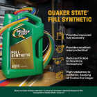 Quaker State Full Synthetic 0W-20 Motor Oil, 1 Qt. Image 3