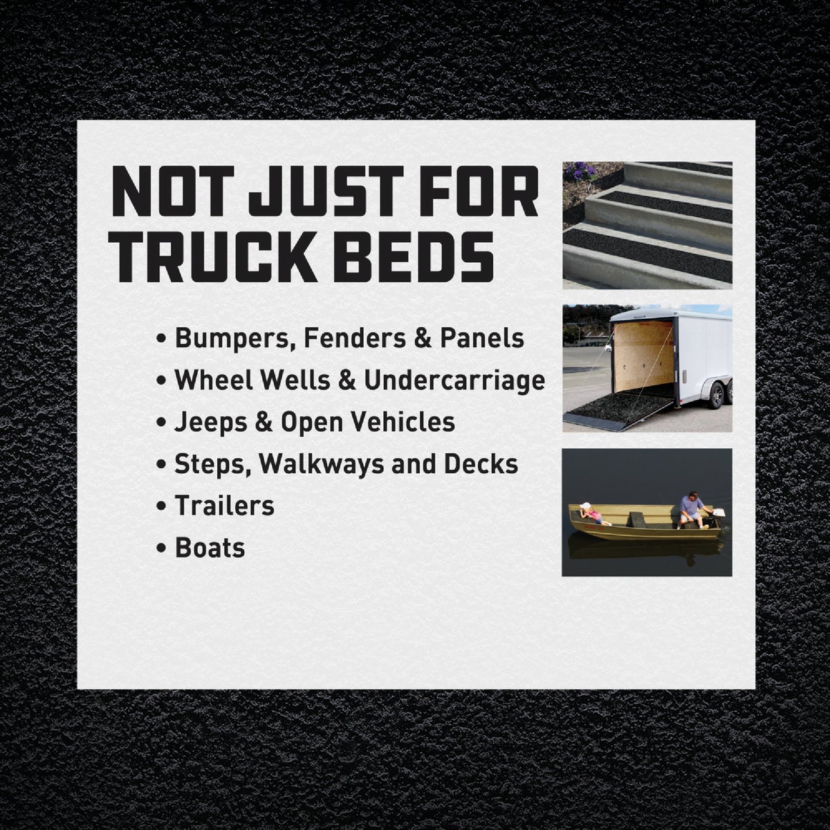 PEAK Herculiner Gal. Brush-On Bed Liner Kit, Black Image 2