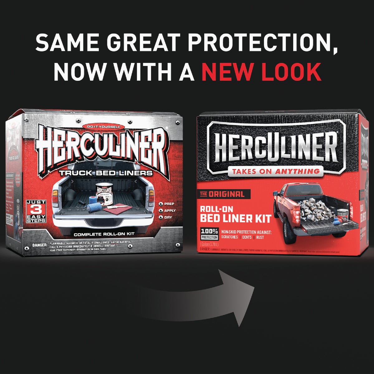 PEAK Herculiner Gal. Brush-On Bed Liner Kit, Black Image 5