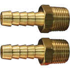 Milton 3/8 In. MNPT Brass Air Compressor Hose End Fitting (2-Pack) Image 1