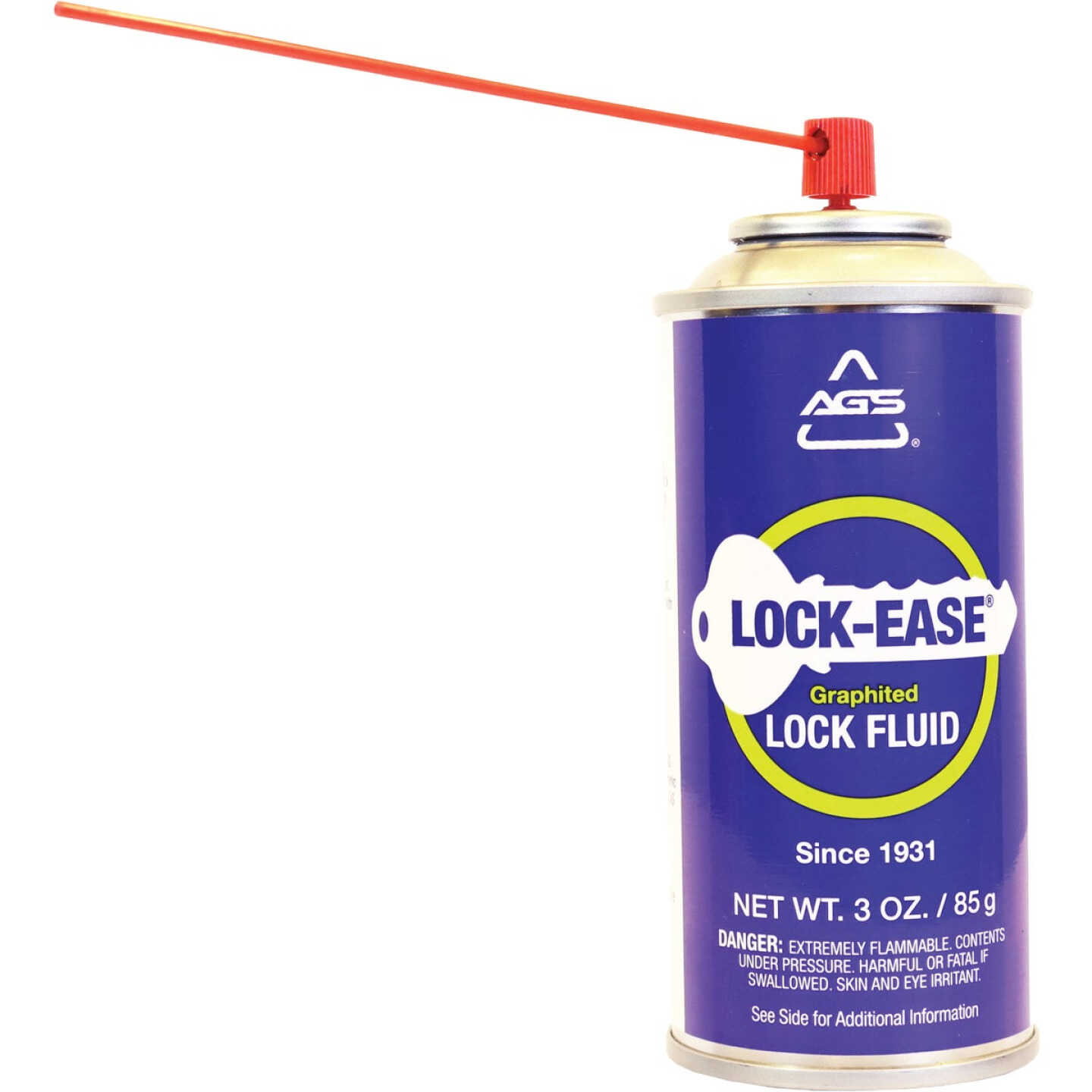 AGS Lock-Ease 3 Oz. Aerosol Spray Graphited Lock Lubricant Image 3