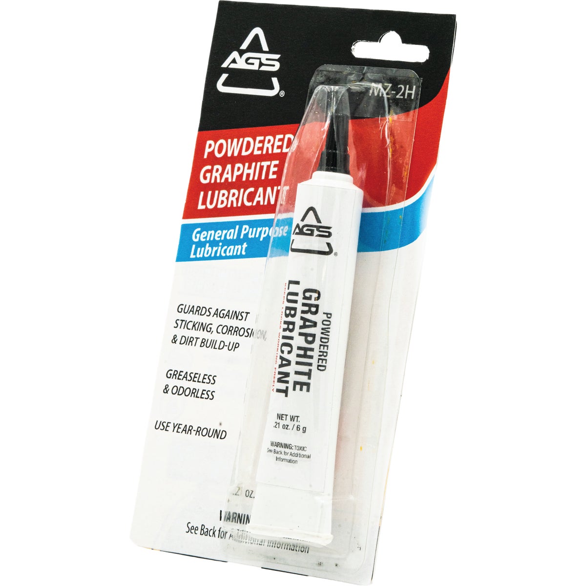 AGS 0.21 Oz. Tube Powdered Graphite Dry Lubricant Image 3