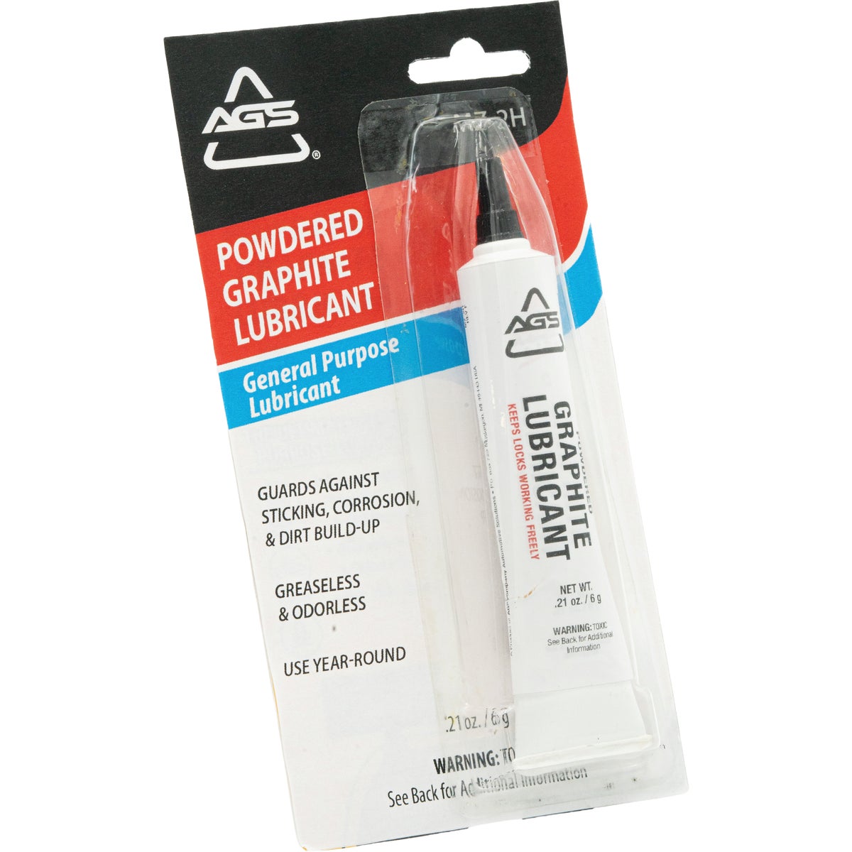 AGS 0.21 Oz. Tube Powdered Graphite Dry Lubricant Image 2