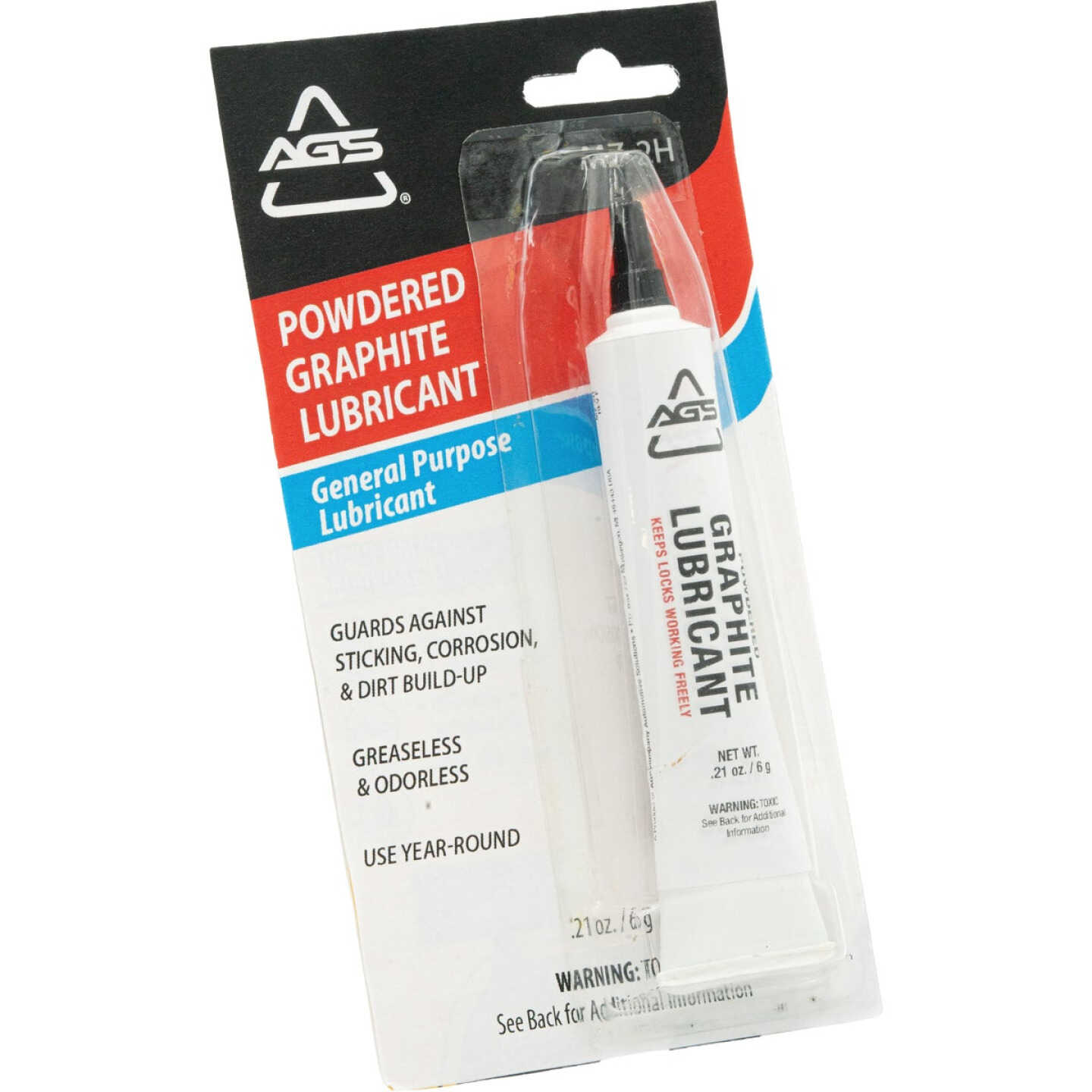 AGS 0.21 Oz. Tube Powdered Graphite Dry Lubricant Image 2