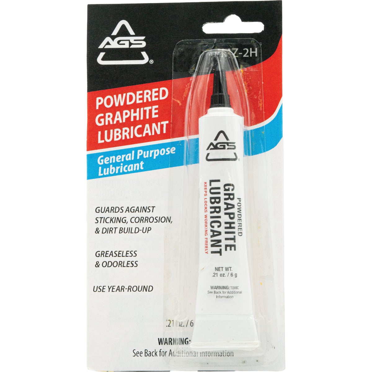 AGS 0.21 Oz. Tube Powdered Graphite Dry Lubricant