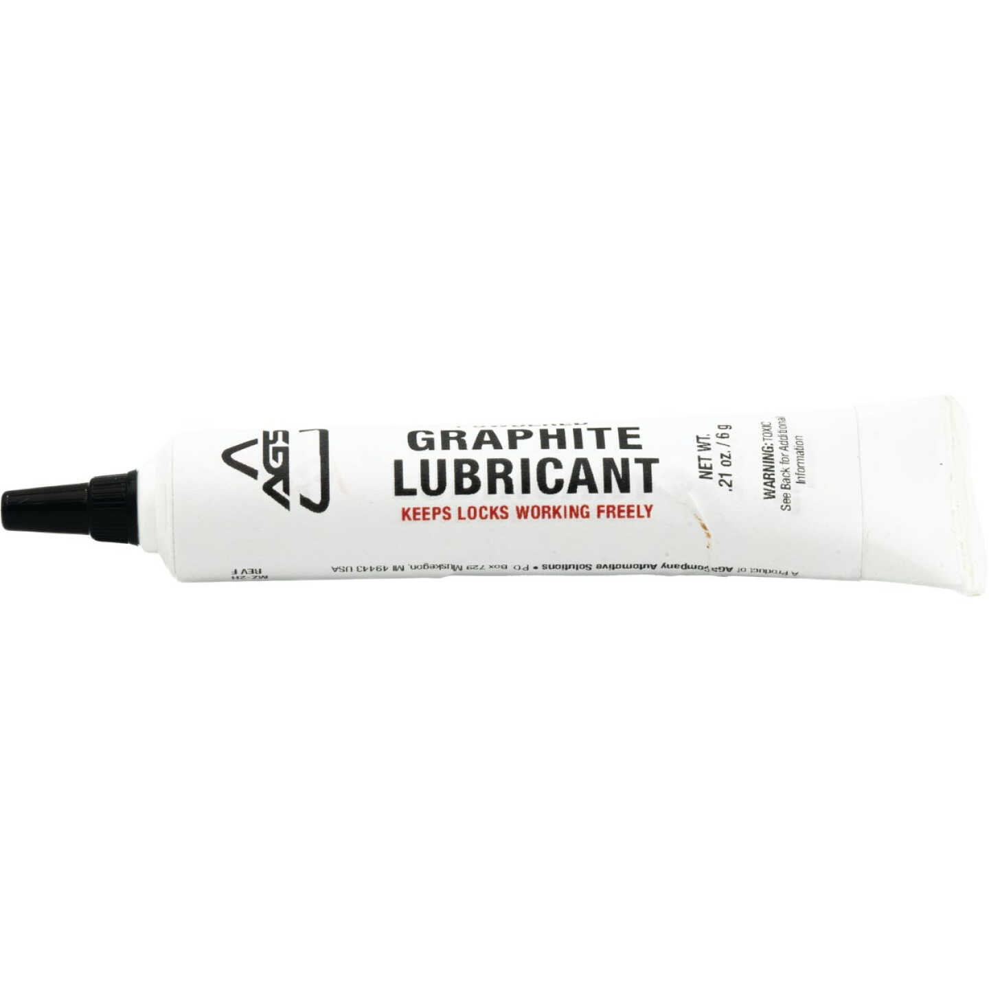 AGS 0.21 Oz. Tube Powdered Graphite Dry Lubricant Image 5