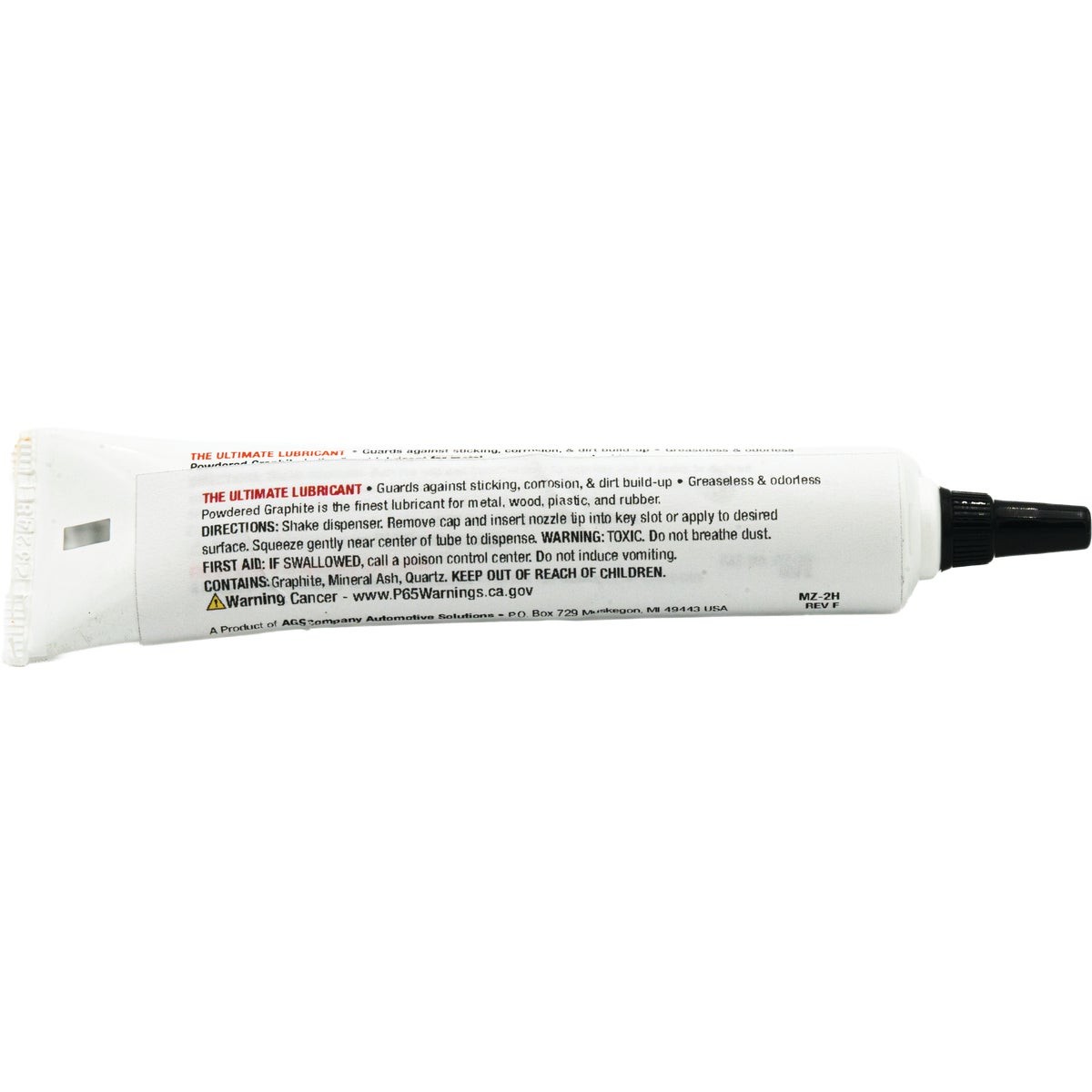 AGS 0.21 Oz. Tube Powdered Graphite Dry Lubricant Image 6