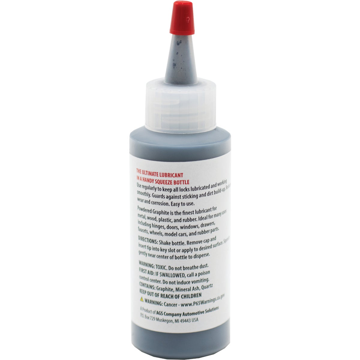 AGS 1.13 Oz. Bottle Powdered Graphite Dry Lubricant Image 4