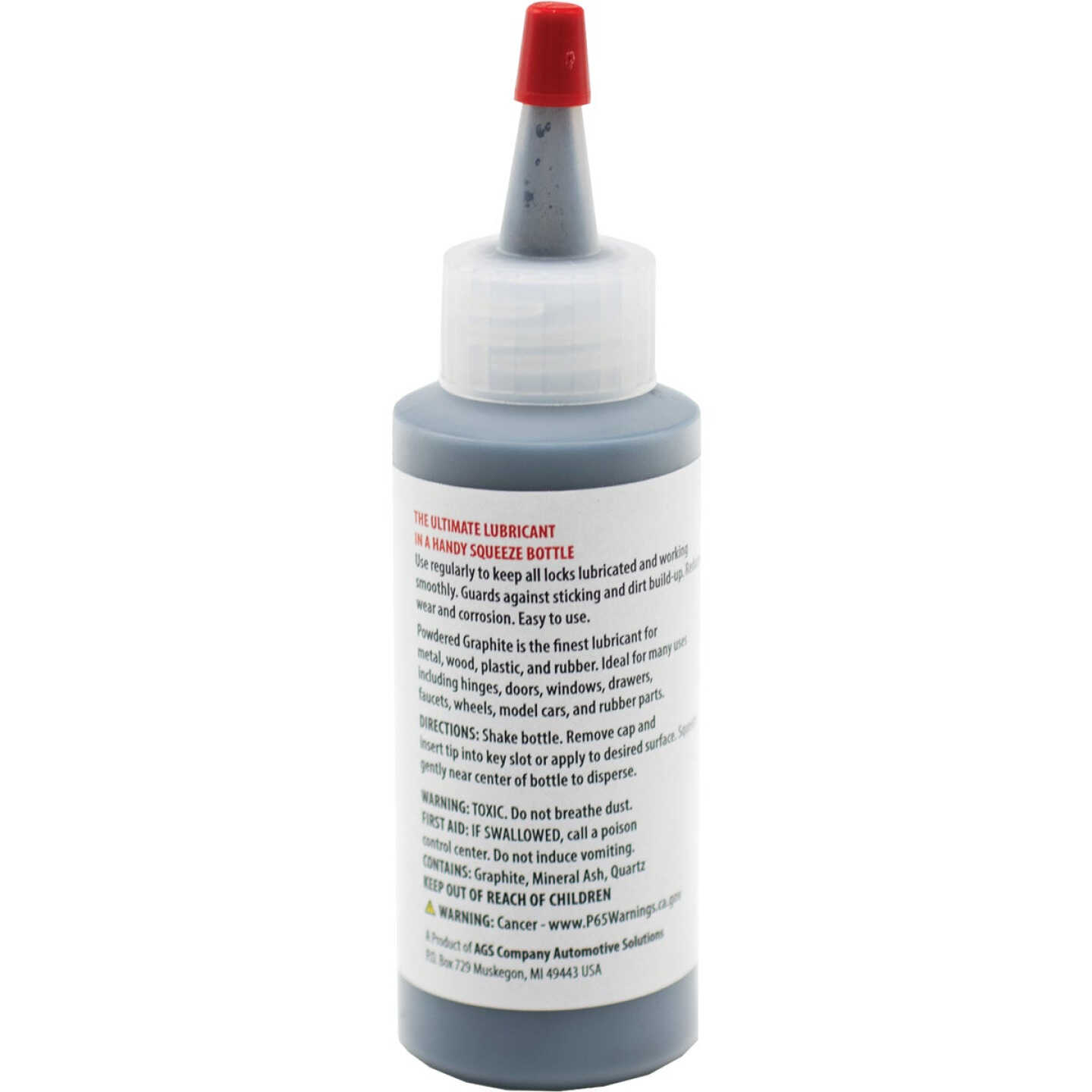 AGS 1.13 Oz. Bottle Powdered Graphite Dry Lubricant Image 4