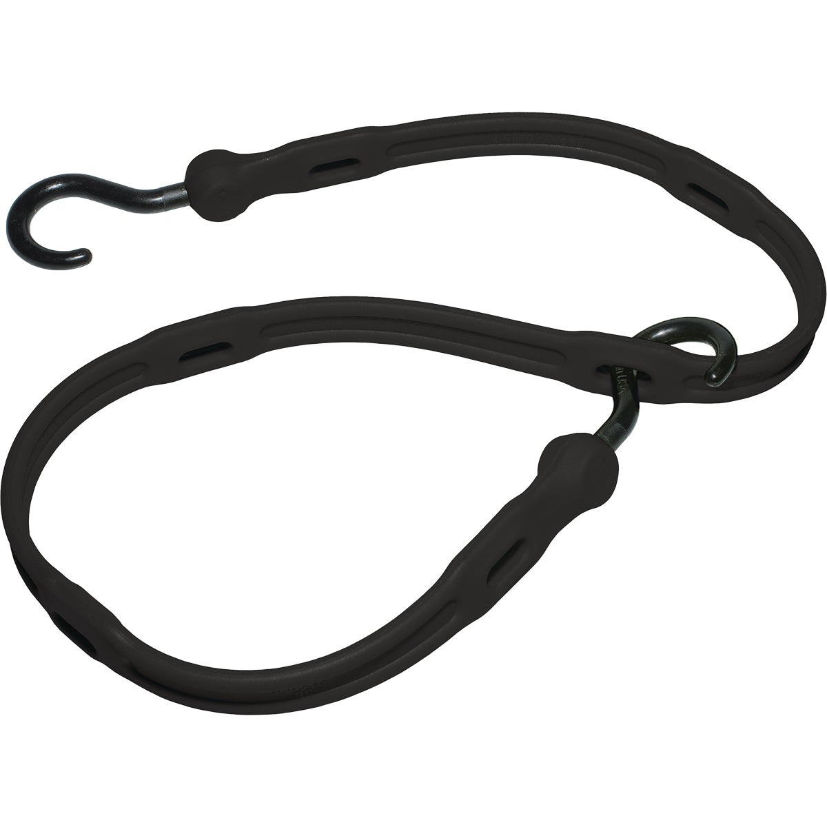 The Perfect Bungee 36 In. Adjust-A-Strap Premium Polyurethane Adjustable Bungee Strap with Nylon Hooks, Black