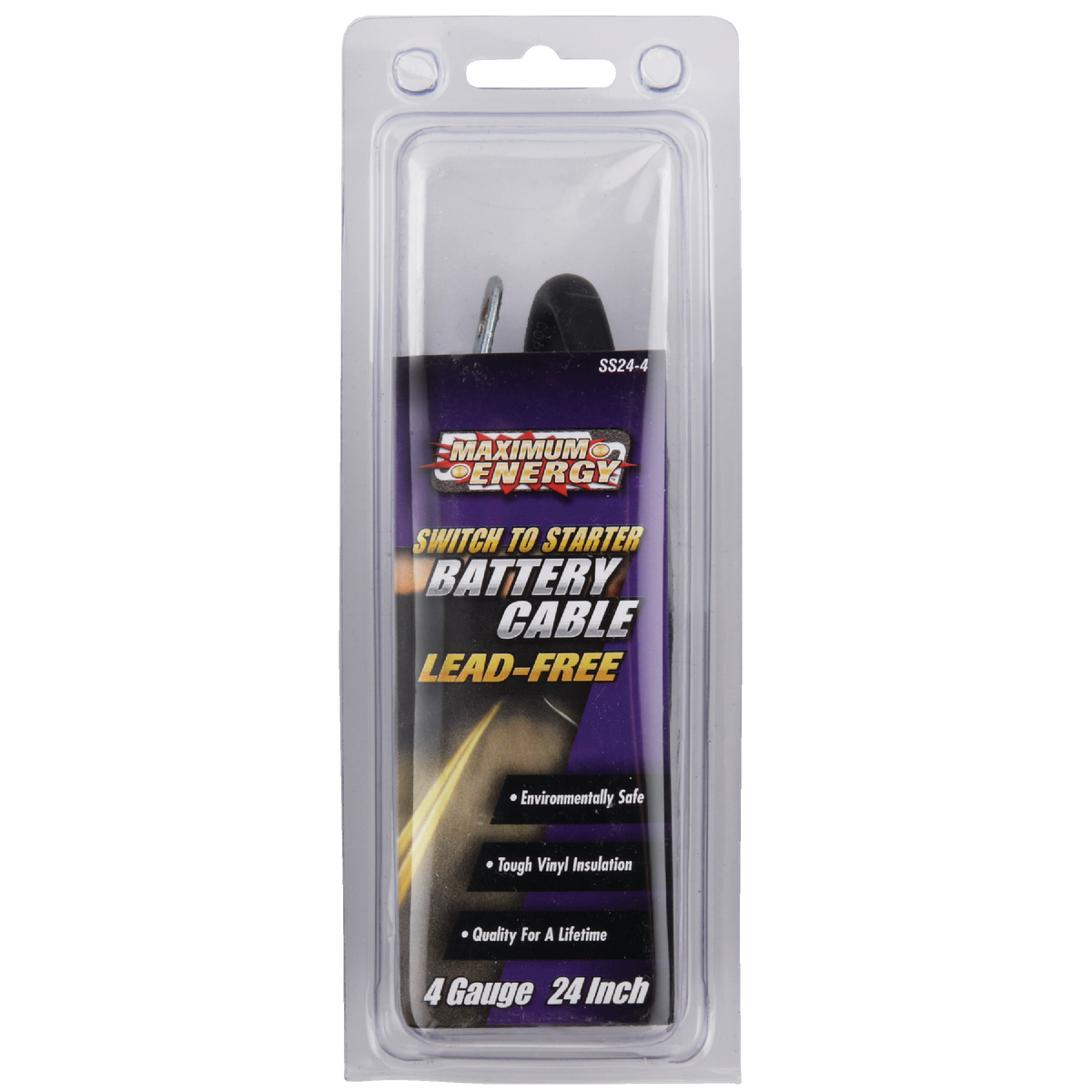  Road Power 24 In. 4 Gauge Switch-to-Start Battery Cable Image 2